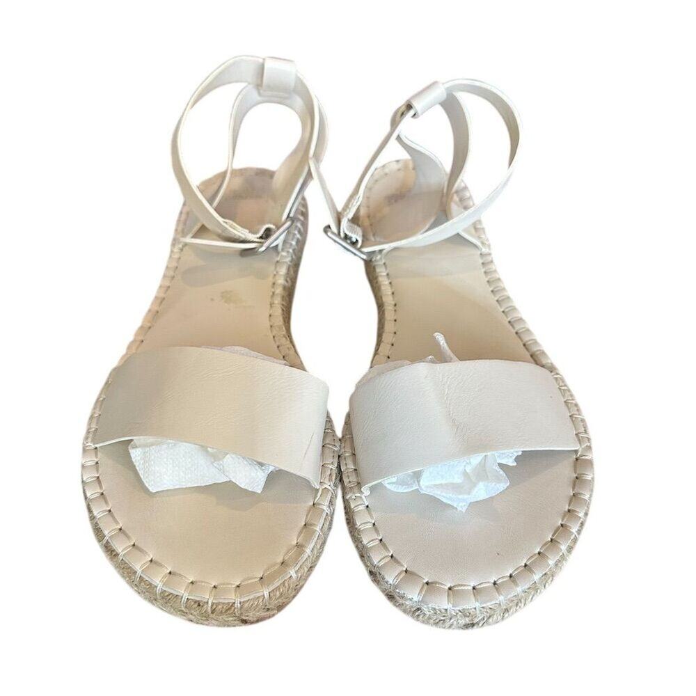 Abercrombie‎ & Fitch Women's Espadrille Sandals Beige Size 8/9 Summer Casual - Picture 2 of 12